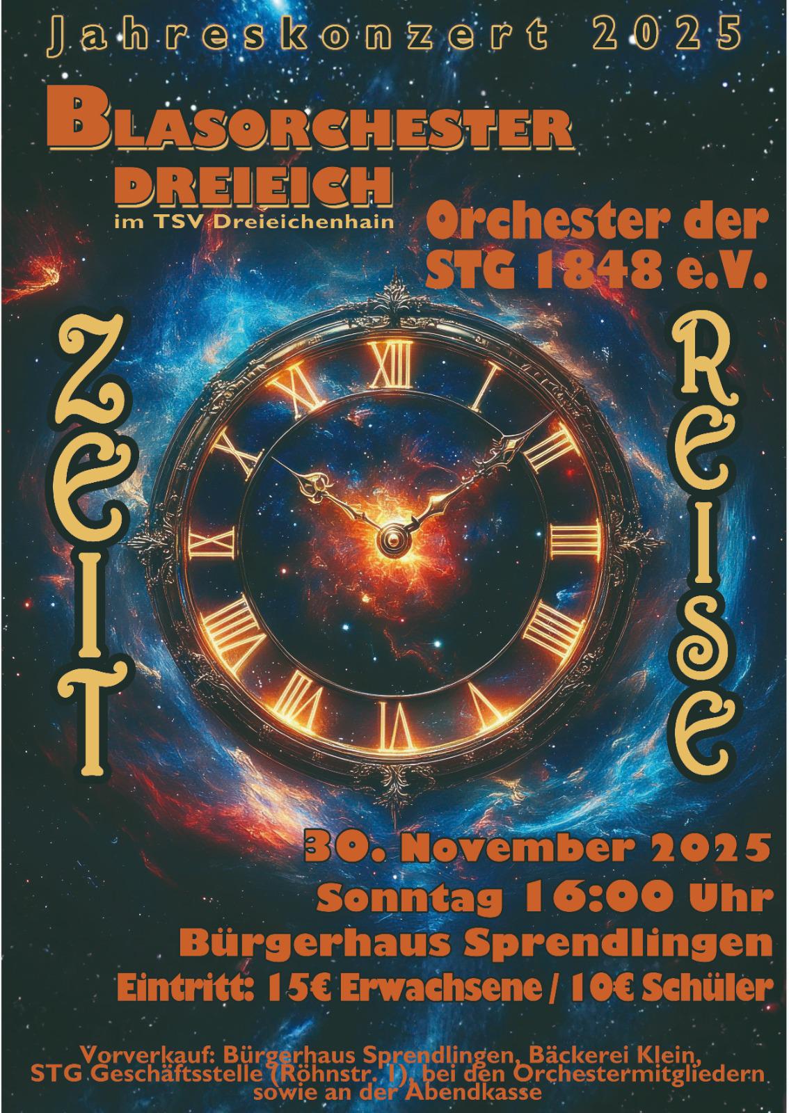 Plakat Blasorchester 30.11.25