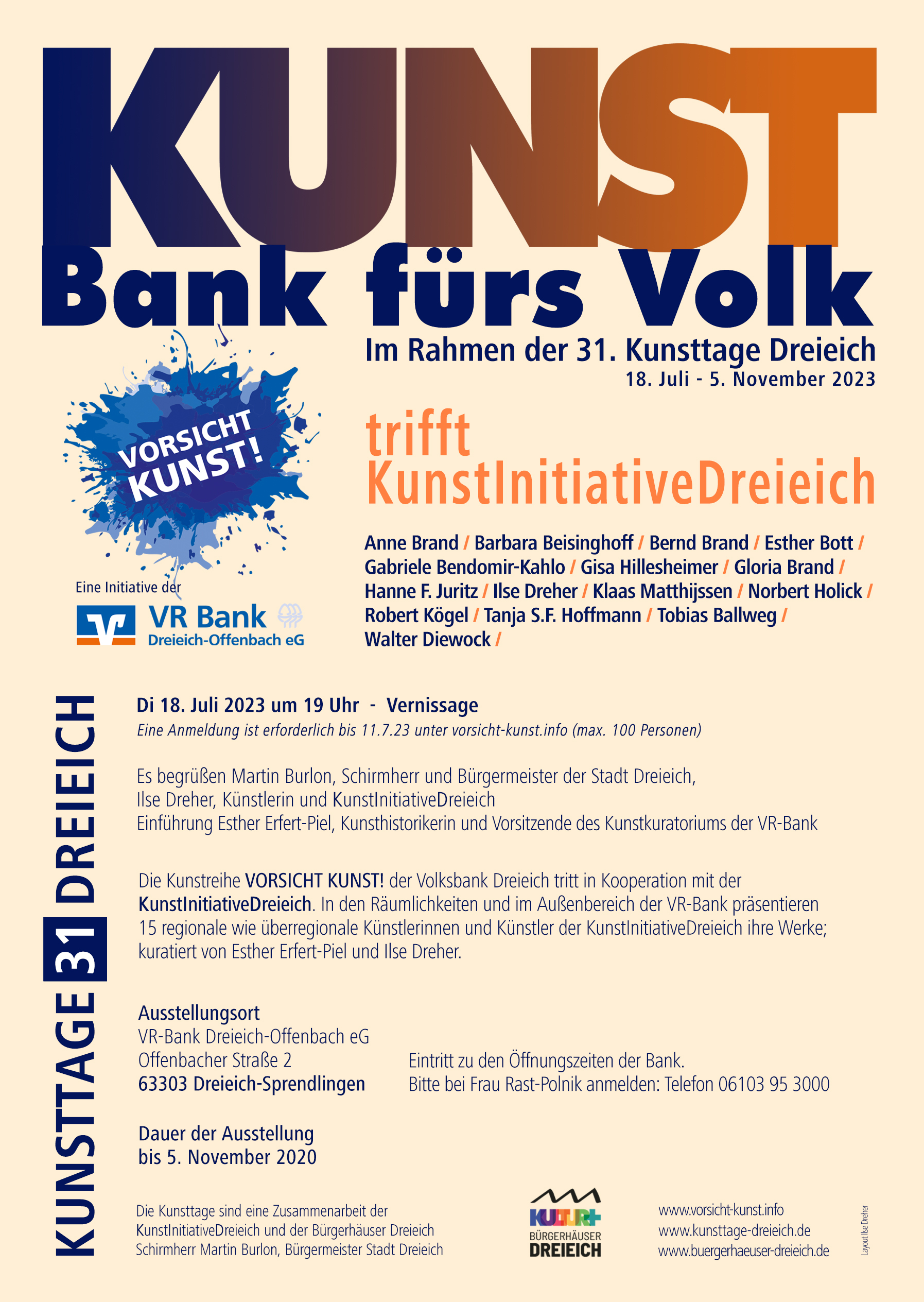 31. Kunsttage Dreieich - Vorsicht Kunst